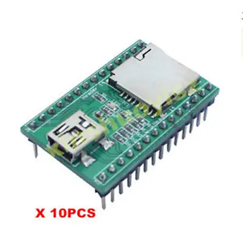 10xJQ650-28P Mini SD card sound U-disk MP3 voice Module for integrating MP3 WMV
