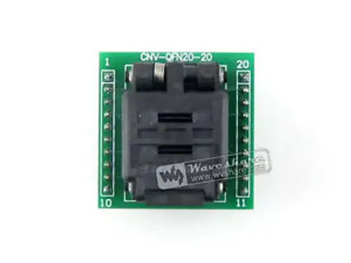 QFN20 MLF20 MLP20 QFN Programming Adapter 20QN50S14040 Plastronic IC Socket
