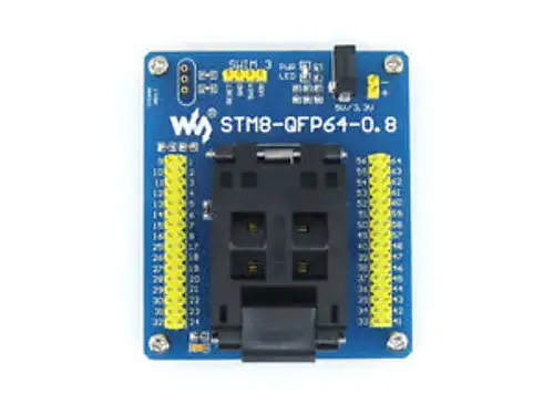 QFP64 LQFP64 STM8 STM8S IC Socket Programming Programmer Adapter 0.8Pitch