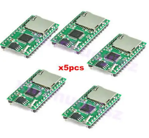 5X Wt5001M02-28P U-Disk Audio Player Sd Card Voice Mp3 Sound Module Arduino