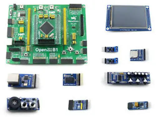 LPC4337 LPC Arm Cortex M4 Evaluation Development kit + 3.2 TFT LCD + 9 Modules