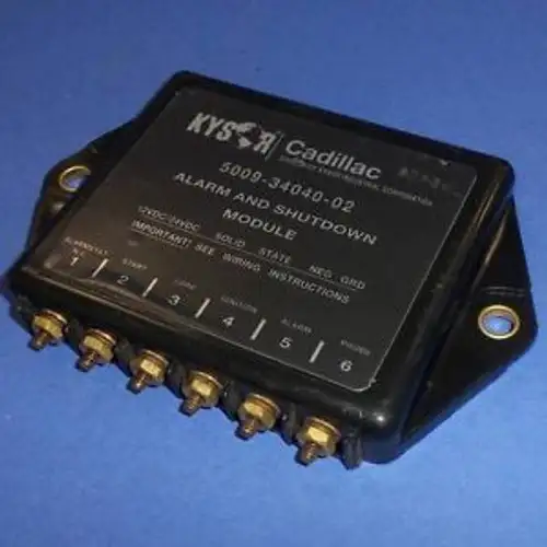 KYSOR CADILLAC 12VDC/24VDC SOLID STATE ALARM AND SHUTDOWN MODULE 5009-34040-02