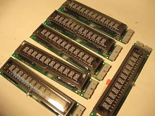 6 IEE Alphanumeric Displays and 5 Control Boards 05464 ASSY 26085-2 & 30425-01