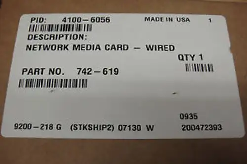 New Simplex 4100-6056 Network Media Card - Wired