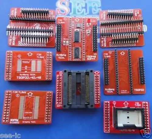 8 Adapters/set TSOP32/40/48SOP44SOP56 Adapters for TL866CSTL866A programmer