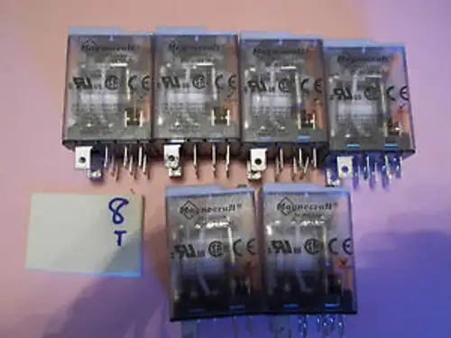6 RELAYS MAGNECRAFT RELAY 782XBXM4L 24 VDC DR1F-2