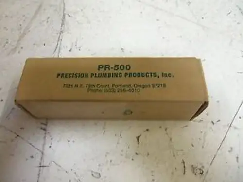 PRECISION PLUMBING PRODUCTS PR-500 VALVE