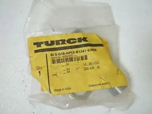 TURCK BI5-G18-AP6X-B134140MM PROXIMITY SENSOR IN A BAG