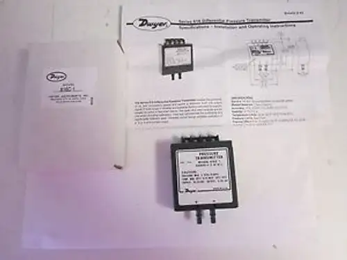 Dwyer 616C-1 Differential Pressure Transmitter Max Pressure: 2 psig