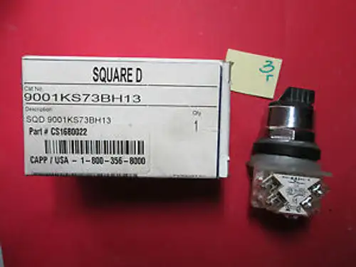 IN SQUARE D SELECTOR SWITCH 9001KS73BH13 CS1680022 DR1H-3