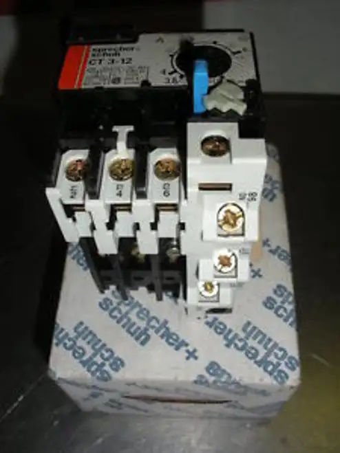 Sprecher+Schuh CT3-6 overload relay 3.8-6A adjustable 600v 2 available