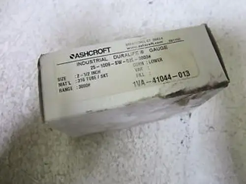 ASHCROFT 25-1009-SW-02L-3000 0-3000 PSI GAUGE