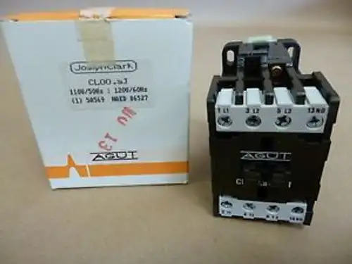 JOSLYN CLARK AGUT CONTACTOR 4 POLE 120 V. COIL 25A 600V CL-00.a-IIIT1