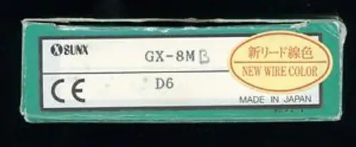 SUNX GX-8MB Photoelectric Sensor System (Diffuse reflective type) NC
