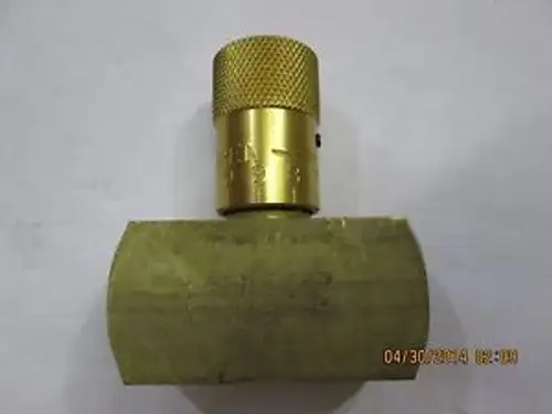 DELTROL FLUID BRASS NEEDLE VALVE 10120-69 EN30B ? (AA1-1)