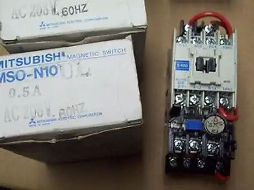 MITSUBISHI S-N10 MAGNETIC STARTER CONTACTOR TH-N12UL .5 AMP MSO-N10UL