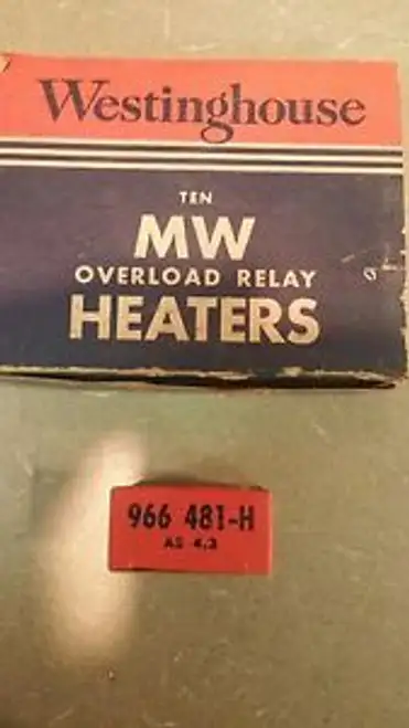OF 10 WESTINGHOUSE OVERLOAD TYPE MW 966481-H AS4.3