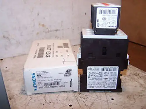 SIEMENS CONTACTOR 3RT1026-1BB44-3MA0 24 VDC COIL 600 VAC 20 HP 3 PHASE