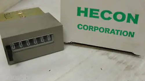 Hecon Corporation Electric Counter G0404165 4 24VDC