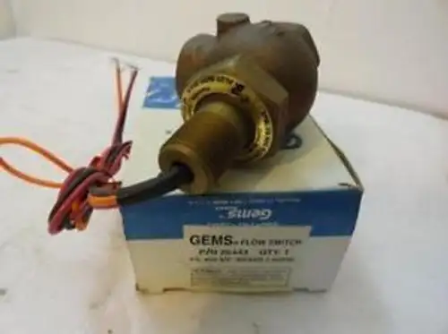 35561 In GEMS 26443 Flow Switch 3/4 Brass 2.5GPM