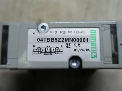 X9-10 1 NUMATICS 041BB5Z2MN00061 SOLENOID VALVE