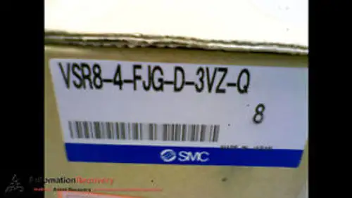 Smc Vsr8-4-Fjg-D-3Vz-Q - Pack Of 8 - Solenoid Valve