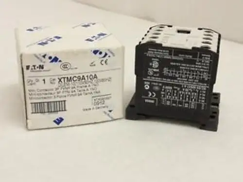 143815 In Eaton XTMC9A10A Contactor 9A 3P 600V Coil: 120V@60HZ