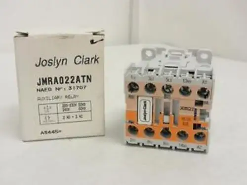 143888 In Joslyn Clark JMRA022ATN Contactor 15A 3P 600V Coil 220/240VA