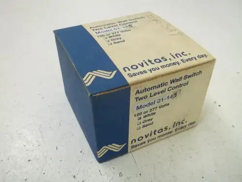 NOVITAS 01-145 AUTOMATIC WALL SWITCH TWO LEVEL CONTROL