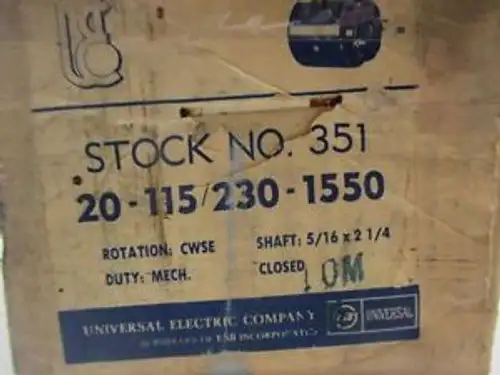 Universal 20-115/230-1550 Shaft 5/16 x 2 1/4 CWSE