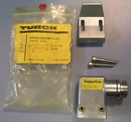 Turck BIM-A23-AZ3X-B1131/S34 Proximity Sensor w/ Mount Plate NOS