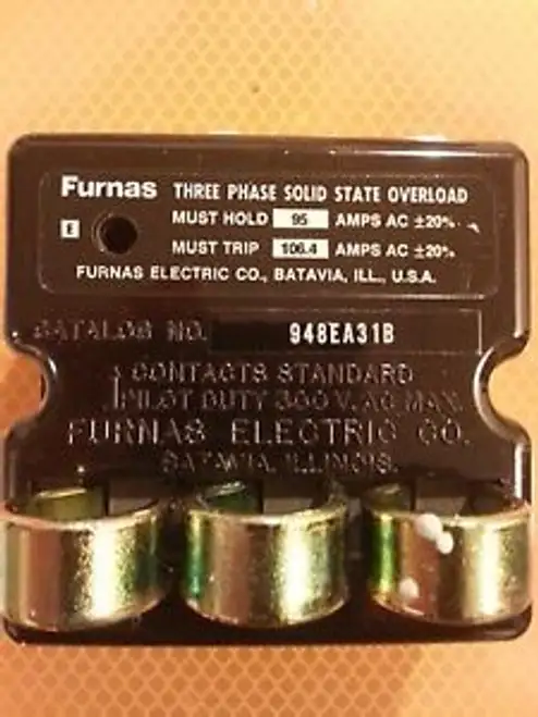 Furnas 948EA31B 948EA31BNB Three Phase Solid State Overload Relay -In-Box