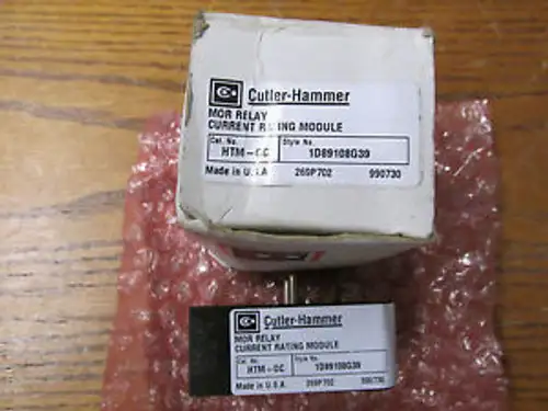 Cutler Hammer HTM-0C MOR Relay Current Rating Module 1D89108G39