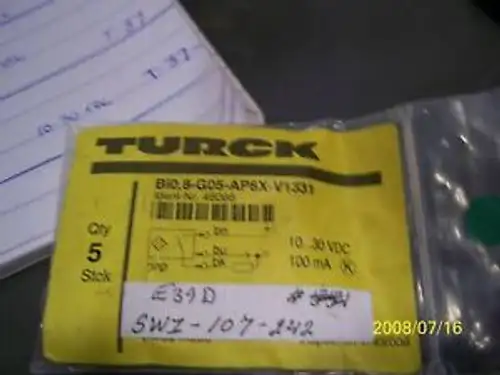TURCK PROXIMITY SENSOR Bi08-G05-AP6X-V1331
