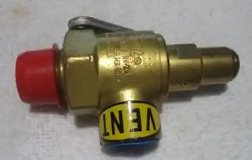 Oxweld 3/4 Brass Pressure Relief Valve RV-29 75 LB. PER SQ INCH