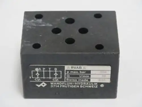 WANDFLUH-HYDRAULIK A RVAB 6 APB 350BAR CHECK 20LPM HYDRAULIC VALVE B300217
