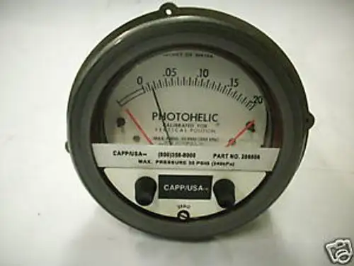 CAPP/USA 286556 PHOTOHELIC PRESSURE GAGE 35 PSIG