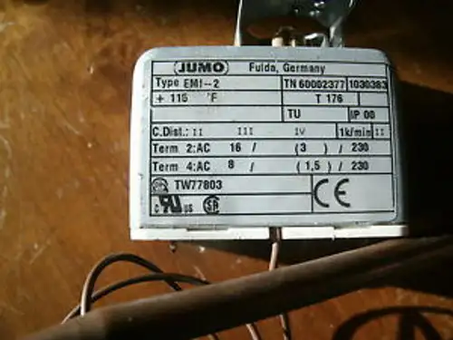 JUMO TEMPERATURE SENSOR TYPE EMI-2 +115 F TN60002377
