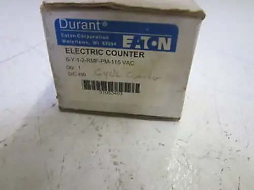 DURANT 6-Y-1-2-RMF-PM-115VAC ELECTRIC COUNTER 115VAC NO KEY