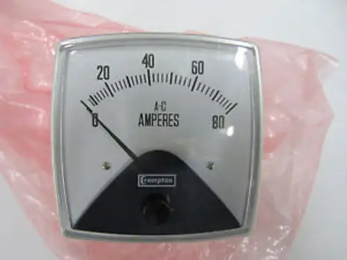 CROMPTON 0-80 AMP METER 016-02AA-LSPD-C2-S2
