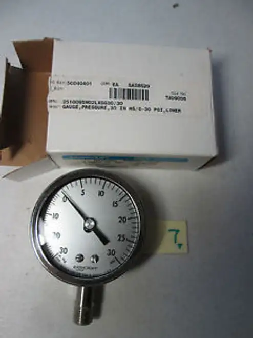 IN ASHCROFT INDUSTRIAL DURALIFE GUAGE 25 1009SW 02L XSG 2 1/2 108-1