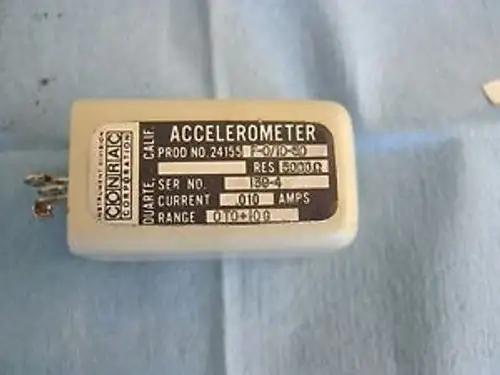 Conrac Instruments: 24155 F-0/10-50 Accelerometer. 0 To +10G 5000? .010A &lt