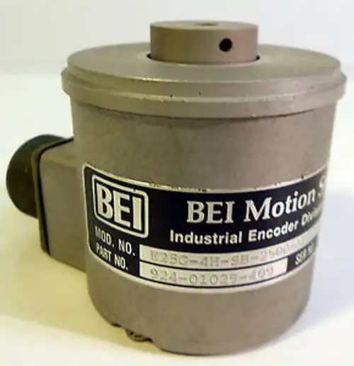 BEI INCREMENTAL ROTARY SINE WAVE ENCODER E25G-4H-SB-2500-ABZC-LA-SM18-S