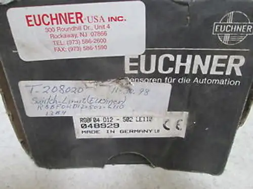 Euchner Fgbf-04-D12-502Le110 Commutateur standard