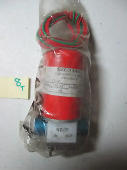 BECO SOLENOID VALVE 12145 ACTUATOR 110 AC MEDIA 40 PSI 197-1