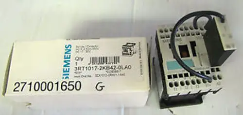 Siemens Contactor 3Rt1017-2Kb42-0La0 3Rt10172Kb420La0 30V 20A 20 Amp A