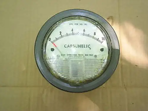 Gagedifferentialdi 0-10 Psi Dwyer Capsuhelic 5 Dial Brass Model 4210B Max500P