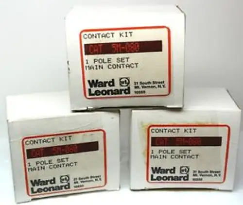 3 Ward Leonard Replacement Contact Kits # 5M-080 3 Poles Total 5M080