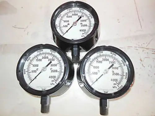 3 Each Marshal Town 0-4000# Gauge