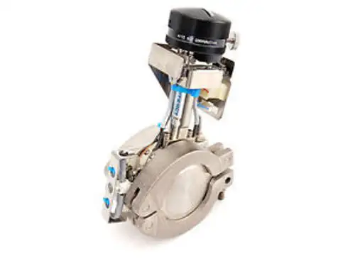 Kitz Sct Butterfly Isolation Heated Valve 2√∂ High Vacuum Side Hvwf50Ms-Nwkl-15-W